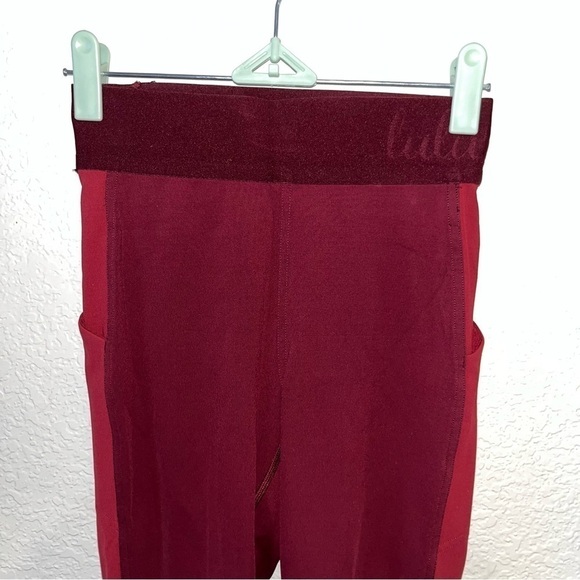 Lululemon Red Leggings With Top "Lululemon" Band Size 4 - Picture 2 of 7